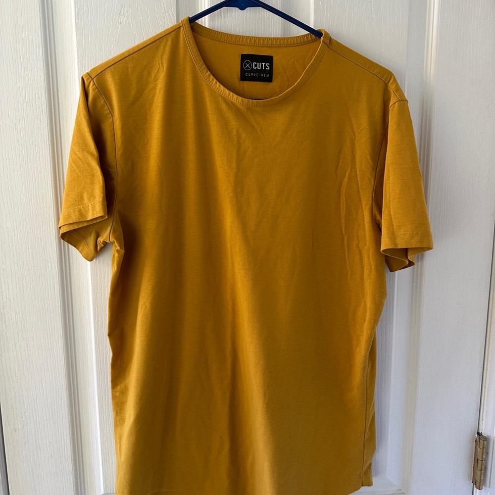 Cuts Clothing Short Sleeve Crewneck Tee in Mustard